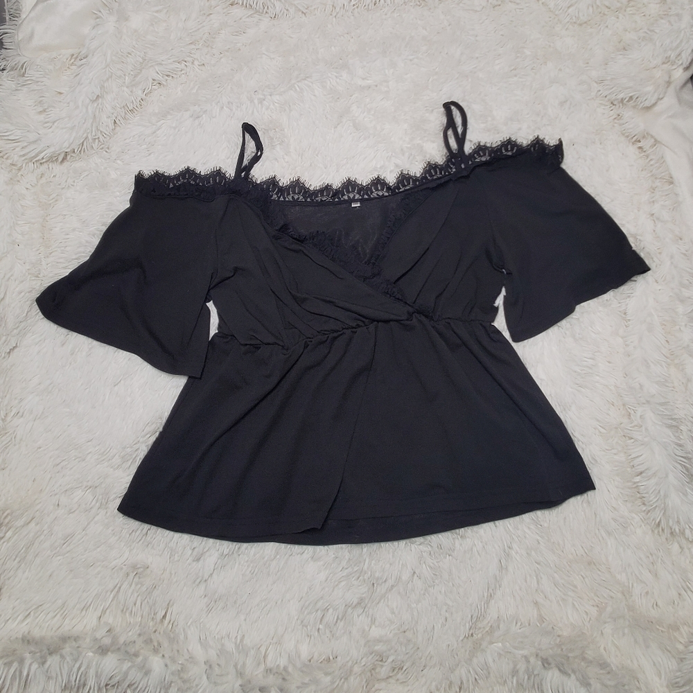 No brand cold shoulder summer top